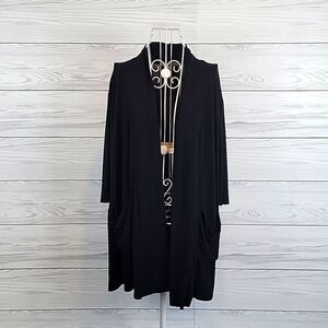 Emma's Closet lightweight casual cardigan in black Size M